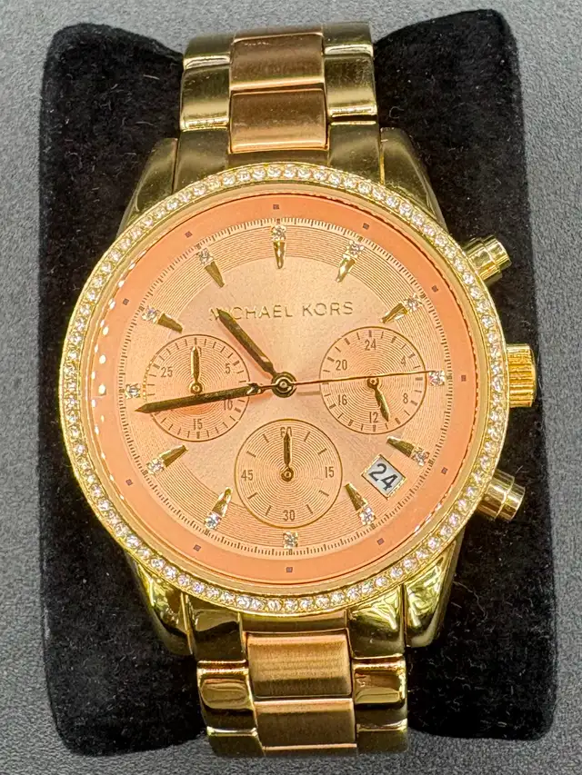 NEW Michael Kors MK-6475 Watch with Extra Link & Fresh Battery