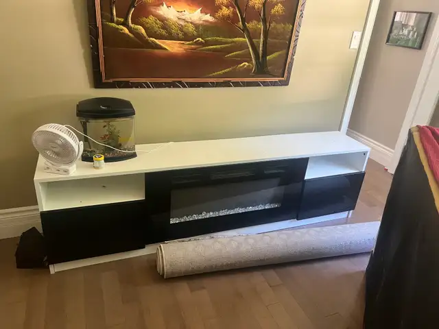Electric Fireplace Media Console
