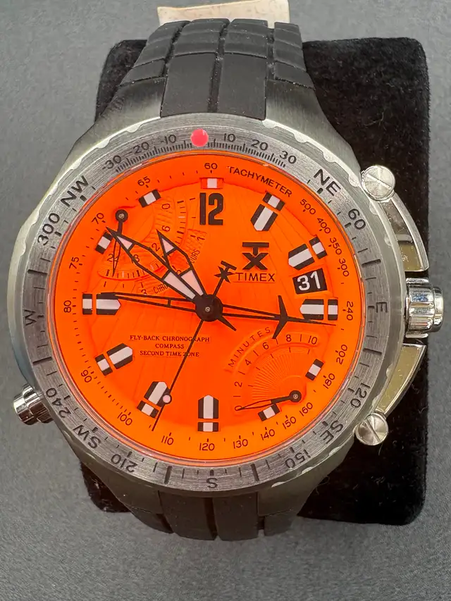 NEW Orange Timex T3B871 Watch with Fresh Battery