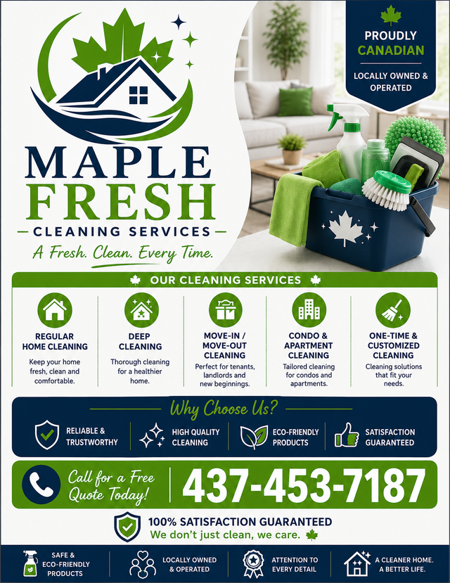 Premium House & Office Cleaning Toronto / GTA: 437-453-7187