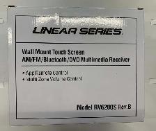 Linear Series RV6200S | AM/FM & BT/DVD Wall Mount RV Receiver