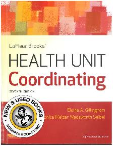 LaFleur Brooks Health Unit Coordinating 7E   Study 9781455707201
