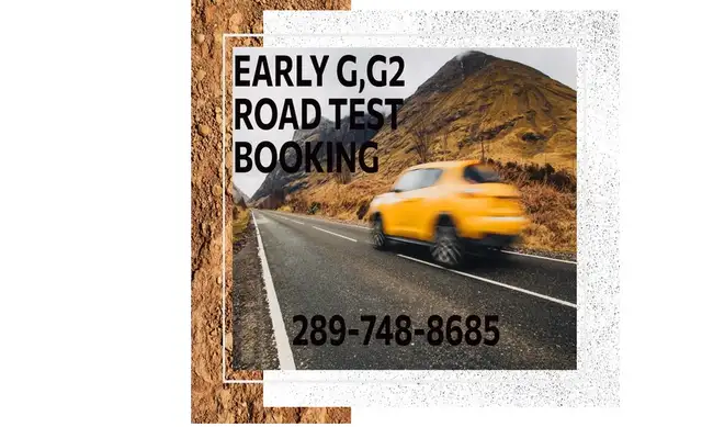 EARLY G2-G ROAD TEST (G-G2) BOOKING, DRIVE CLASSES