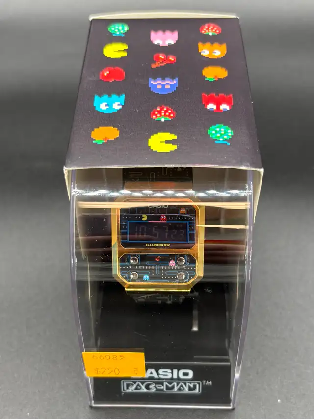 NEW Casio Digital PAC-MAN Watch in Box with Papers