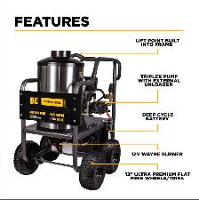 BE 4,000 P/W –4.0 GPM HOT P/W W/HONDA-BROTHERS TWO SMALL ENGINES - Photo 2