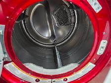 CHERRY RED LG 27' Front-Load Stackable Washer Dryer W/ Pedestals - Photo 7