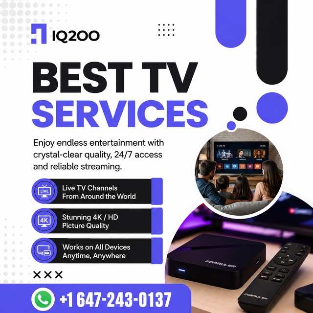 Get reliable tv subscription - 4k/8k