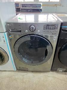 LG STEAM 27' Stainless Steel Front-Load Stackable Laundry Washer