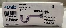 LOT of  25   Osb Brass 1-1/4' x 1-1/4' Chrome P-Trap - Photo 2