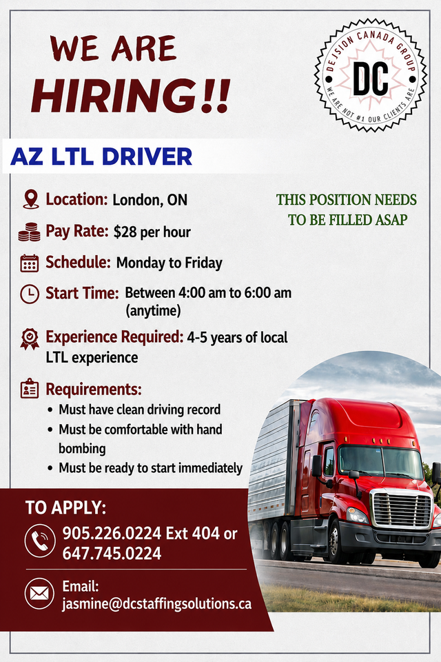 AZ Driver (LTL Driver- London, ON)