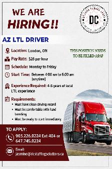 AZ Driver (LTL Driver- London, ON)