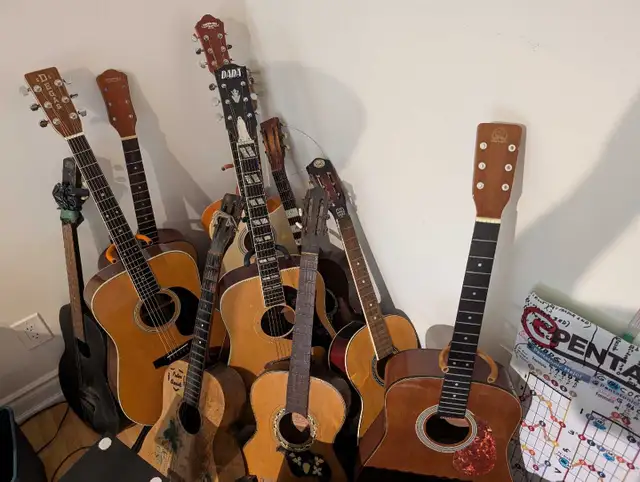 Assorted Acoustic Guitars