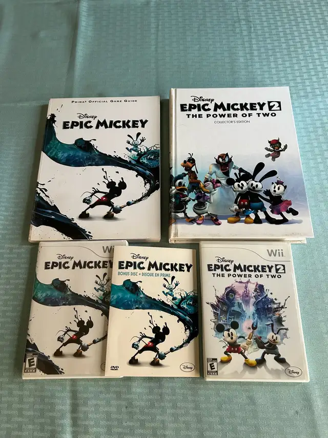 EPIC MICKEY GAMES 1 & 2 for Nintendo Wii