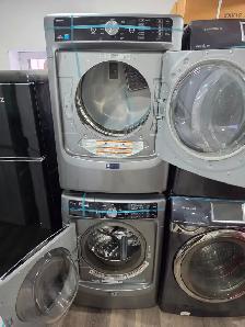 WOW! Maytag 27' Grey Front-Load Stackable Washer & Dryer Set - Photo 8