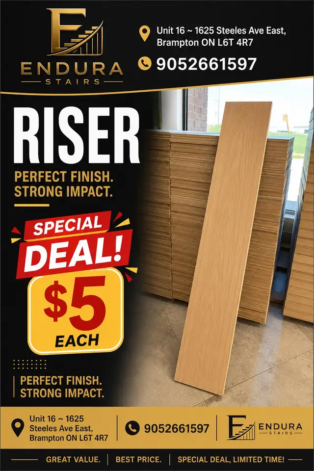 Riser for stairs
