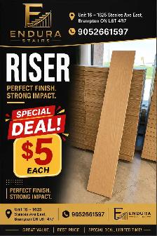 Riser for stairs