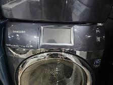 TOUCHSCREEN! Samsung 27' Grey Front-Load Stackable Washer Dryer - Photo 3