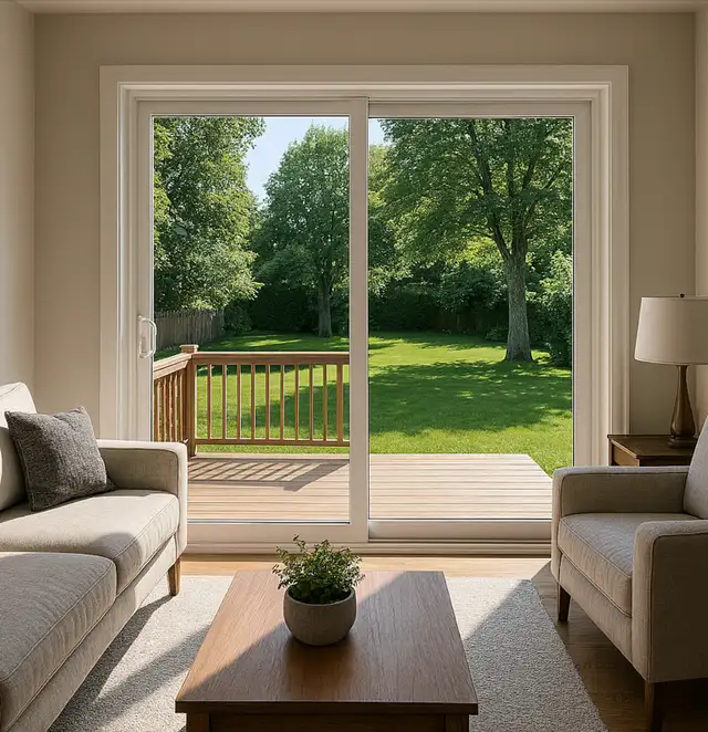 White Vinyl Patio Doors – Best Price for Complete System