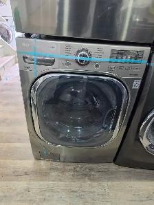 LG Square Door 27' Stainless Steel Stackable Washer & Dryer Set - Photo 2