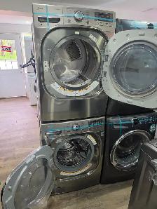 LG Square Door 27' Stainless Steel Stackable Washer & Dryer Set - Photo 8