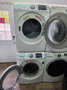 Samsung 27' White Front-Load Stackable Washer & Electric Dryer - Photo 8