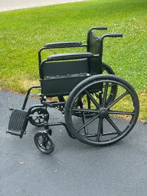 new in box manual foldable Wheelchair 20' with elevated footrest