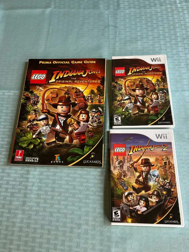 LEGO INDIANA JONE 1 & 2 Games for Nintendo Wii