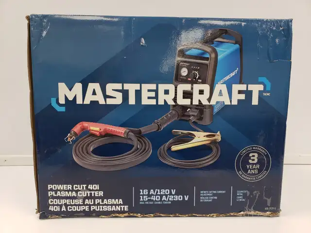 (B1461) Mastercraft 058-1929-0 Power Cut 40i Plasma Cutter