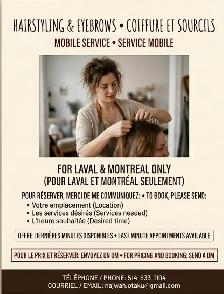 Mobile Hairstyling & Eyebrows brought right to your door!✨️