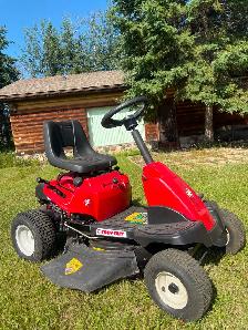 Rear engine rider.