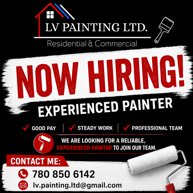 HOURLY PAINTER, NOW HIRING!