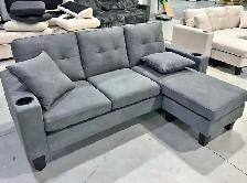 Compact 3 Seater Corner Sofa - Free Home Delivery