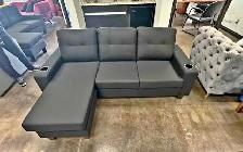 Modern 3 Seater L-Sofa - Free Delivery