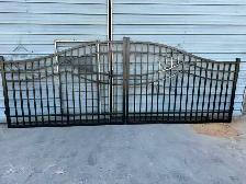 Single and Dual Swing Wrought Iron Gates Metal Gates - Photo 6