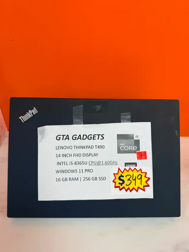 USED, BUT IN GOOD CONDTION- LENOVO THINKPAD T490.