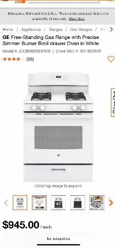 NEW 30" GE GAS Range Stove (5.0 Cu.Ft) - Photo 10