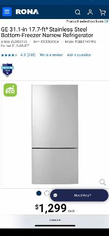 NEW 31" GE Counter Depth Bottom Freezer Fridge (17.7 Cu.Ft) - Photo 10