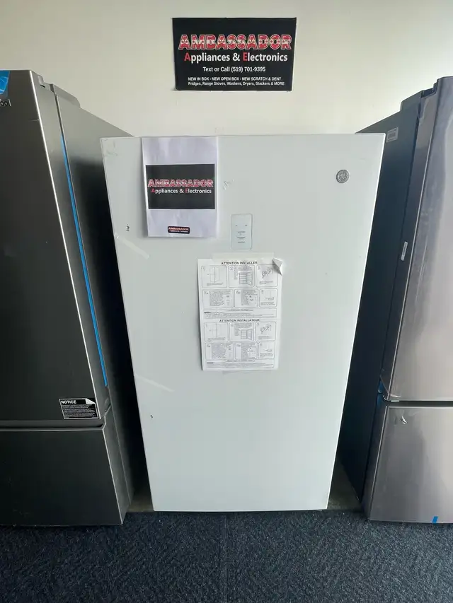 NEW 32.88" GE Upright Freezer Frost Free (17.3 Cu.Ft)