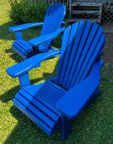 Solid Wood Muskoka / Adirondack Chairs – 2 available $175 each