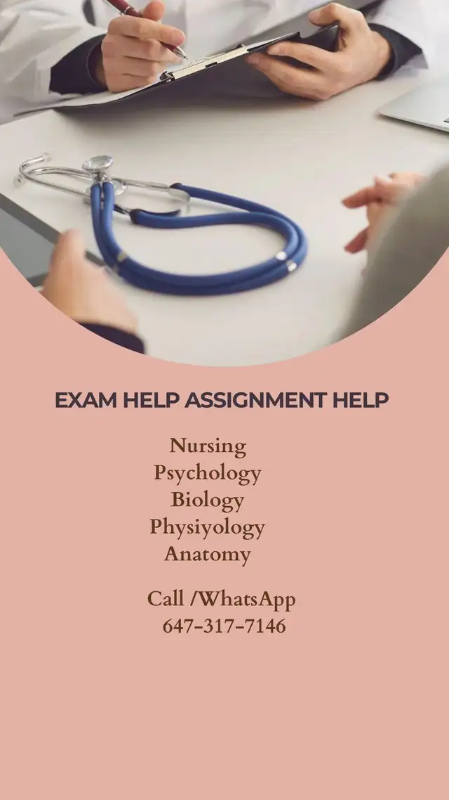 Psychology Biology Physiology Assignment Exam & Courses Help