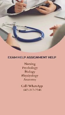 Psychology Biology Physiology Assignment Exam & Courses Help