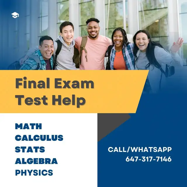 Statistics Calculus Algebra Math Exam Assignment & Courses Help