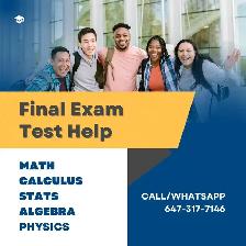 Statistics Calculus Algebra Math Exam Assignment & Courses Help