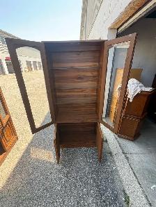 Free delivery used Wooden Display Cabinet with Glass Doors - Photo 9