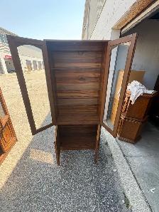 Free delivery used Wooden Display Cabinet with Glass Doors - Photo 10