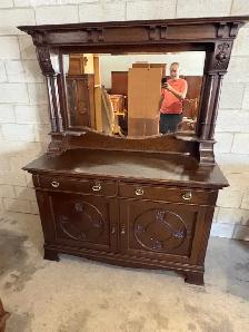 Free delivery Antique Oak Sideboard made in England - Photo 5