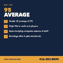 UofT Math & Science Tutor, Grades 1-12 - Online or In Person - Photo 4