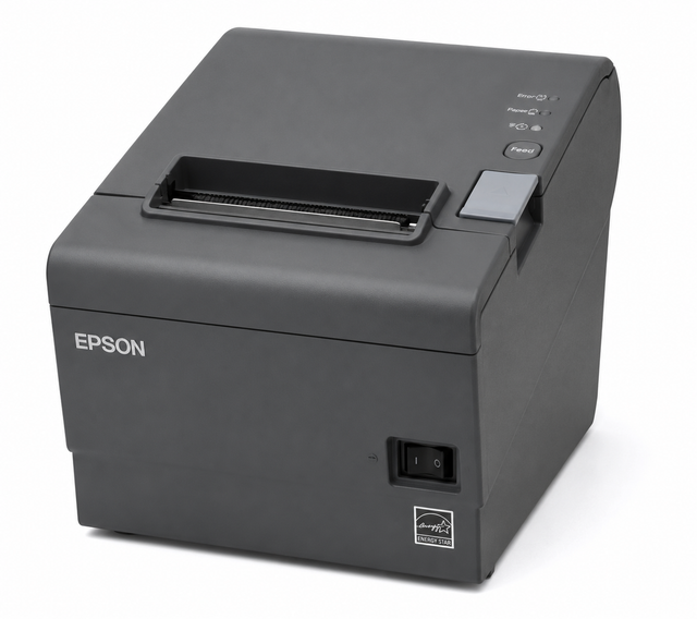 New Epson TM-T88VI Grey Serial Receipt Printer