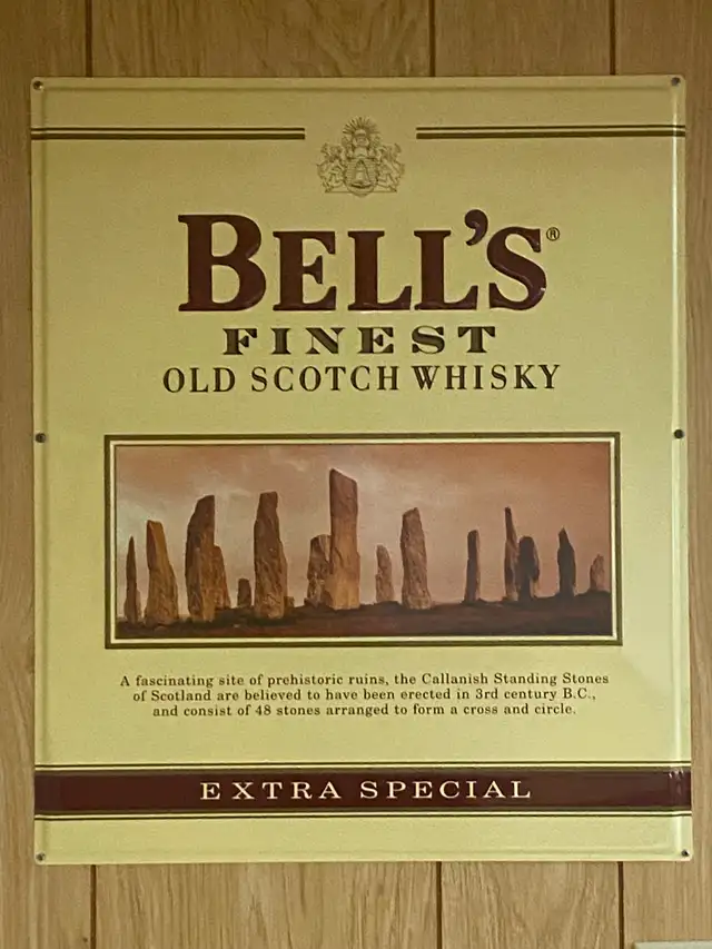 BIG 20' x 24' Bell's Whisky Vintage Ad Sign