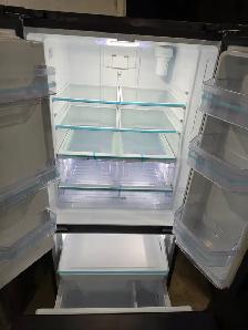 GE 33' Stainless Steel French Door Fridge Bottom Freezer W/ Ice - Photo 2